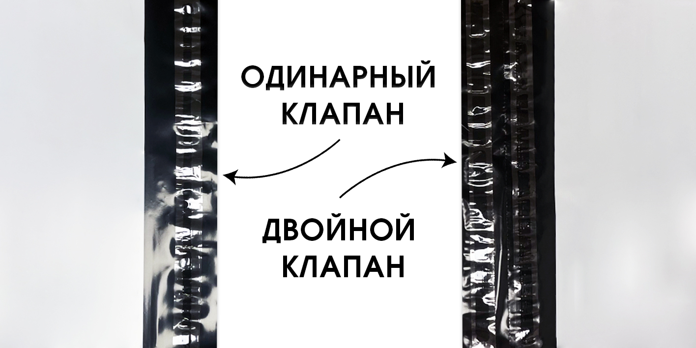 Курьерские пакеты с одним и двумя клапанами